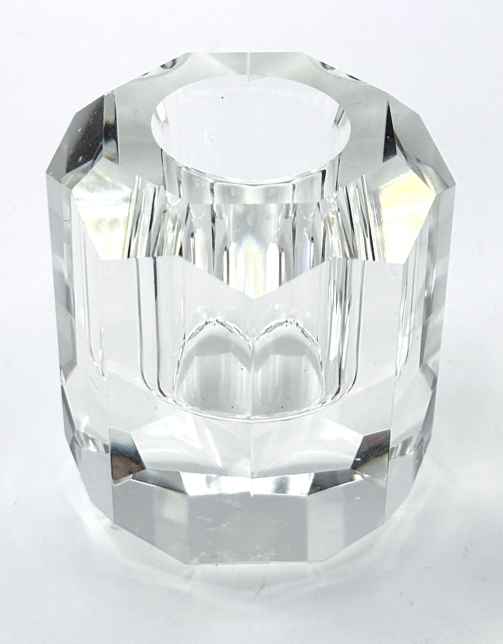 Nordic Décor, Crystal Candle holders | Mid Century Modern