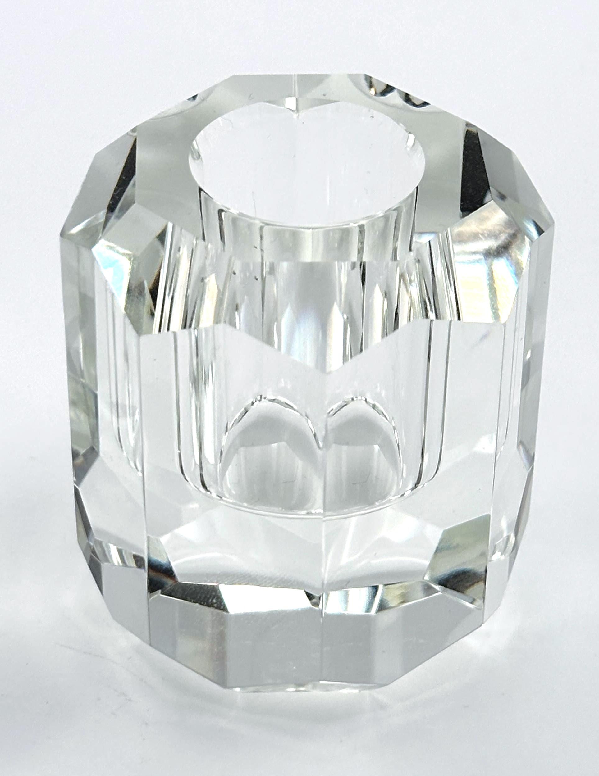 Nordic Décor, Crystal Candle holders | Mid Century Modern