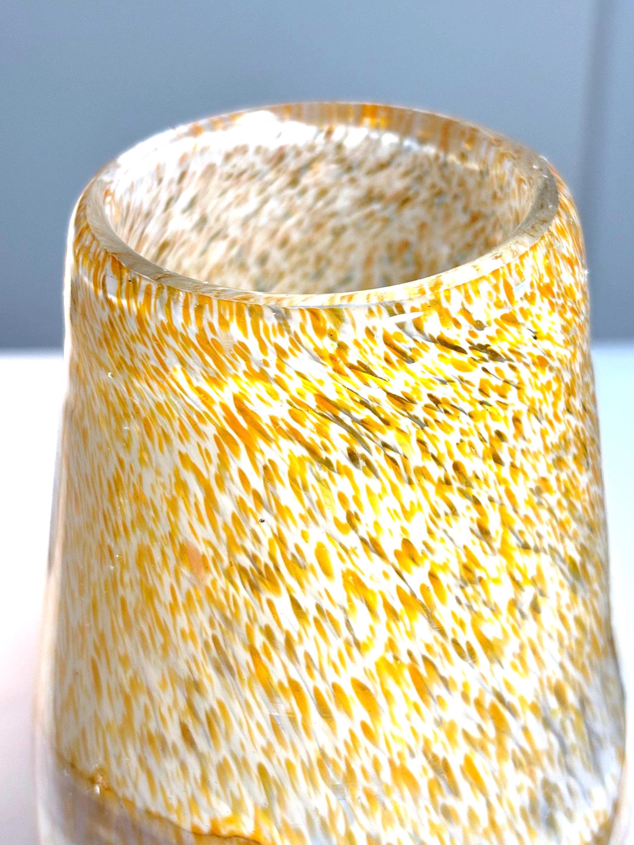 Kosta Boda “Dino” Vase by Kjell Engman | Large Swedish Studio Art Glass Vase