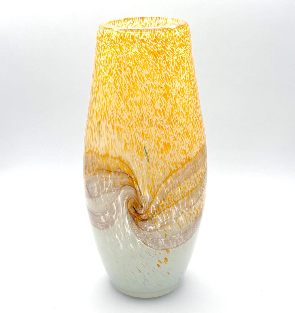 Kosta Boda “Dino” Vase by Kjell Engman | Large Swedish Studio Art Glass Vase