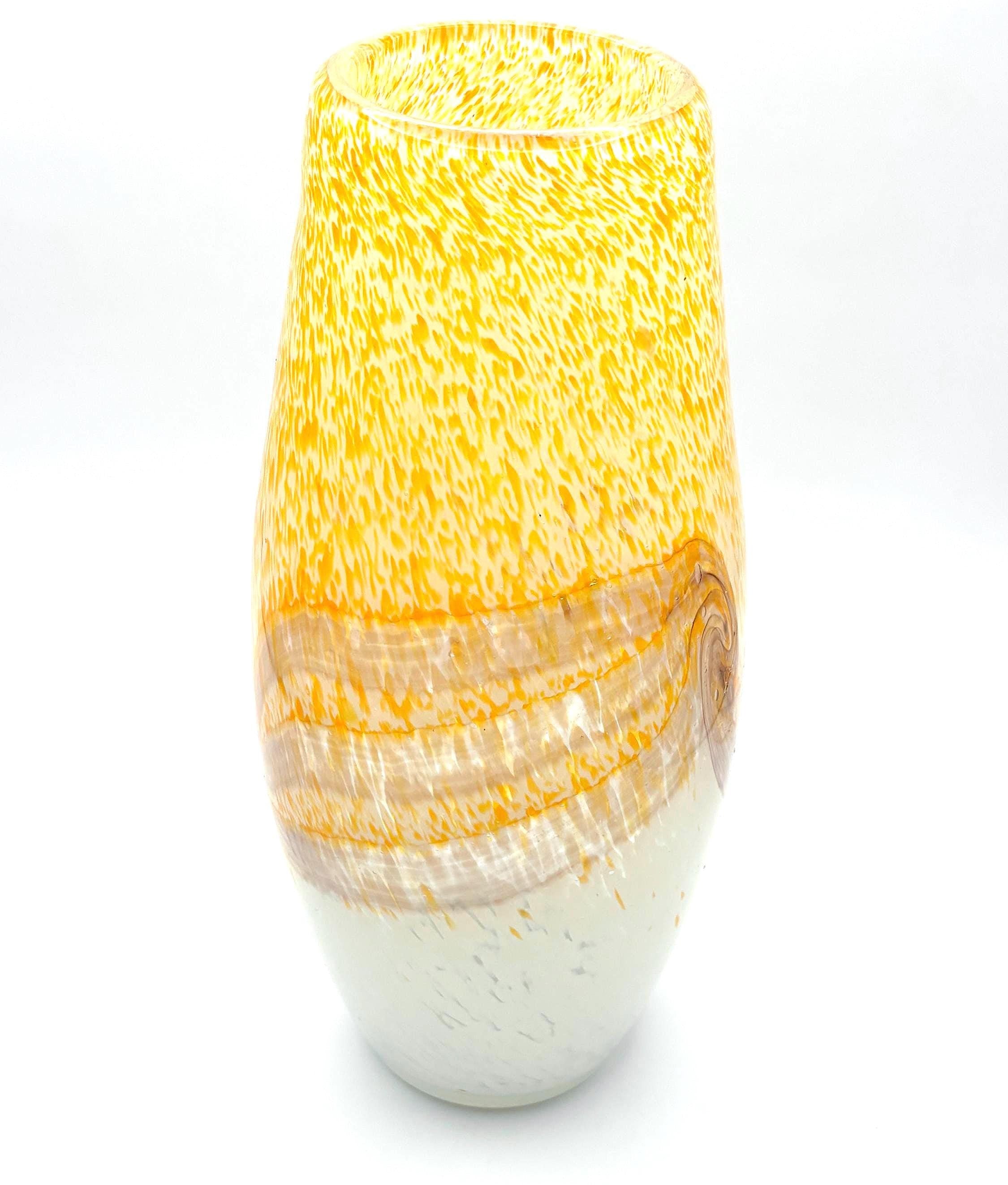 Kosta Boda “Dino” Vase by Kjell Engman | Large Swedish Studio Art Glass Vase