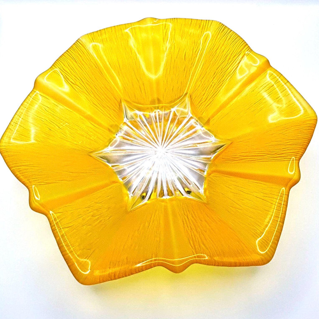 Bohemian, Crystal Bowl | Mid Century Modern Centerpiece