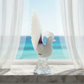 Vintage FM Konstglas Rooster - Swedish Art Glass Sculpture, Marcolin Design