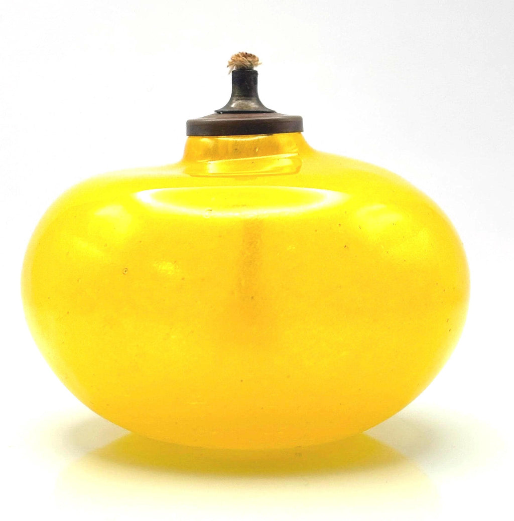 Scandinavian, Glass Candle lantern/ Oil Lamp | Signed