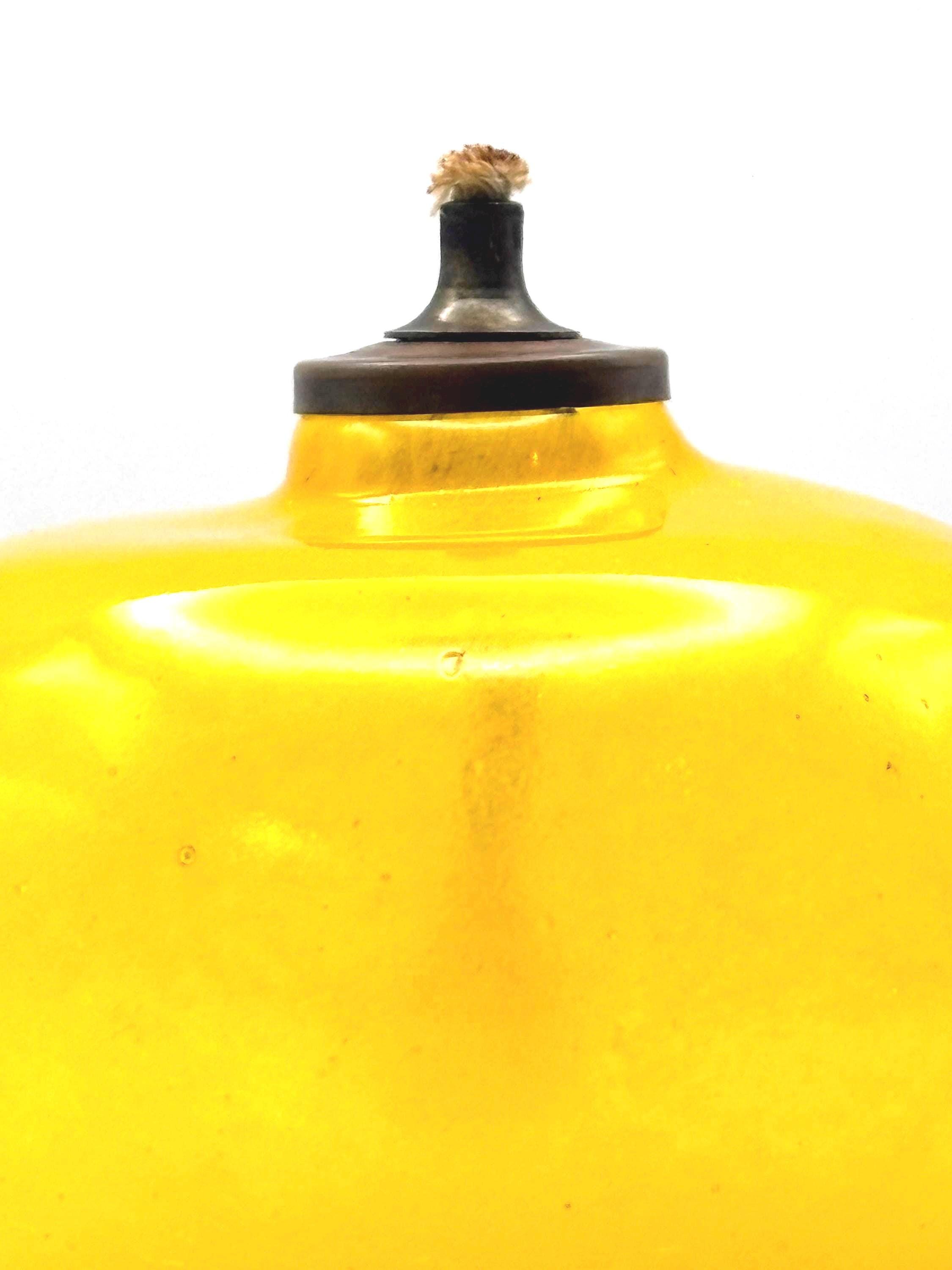 Scandinavian, Glass Candle lantern/ Oil Lamp | Signed