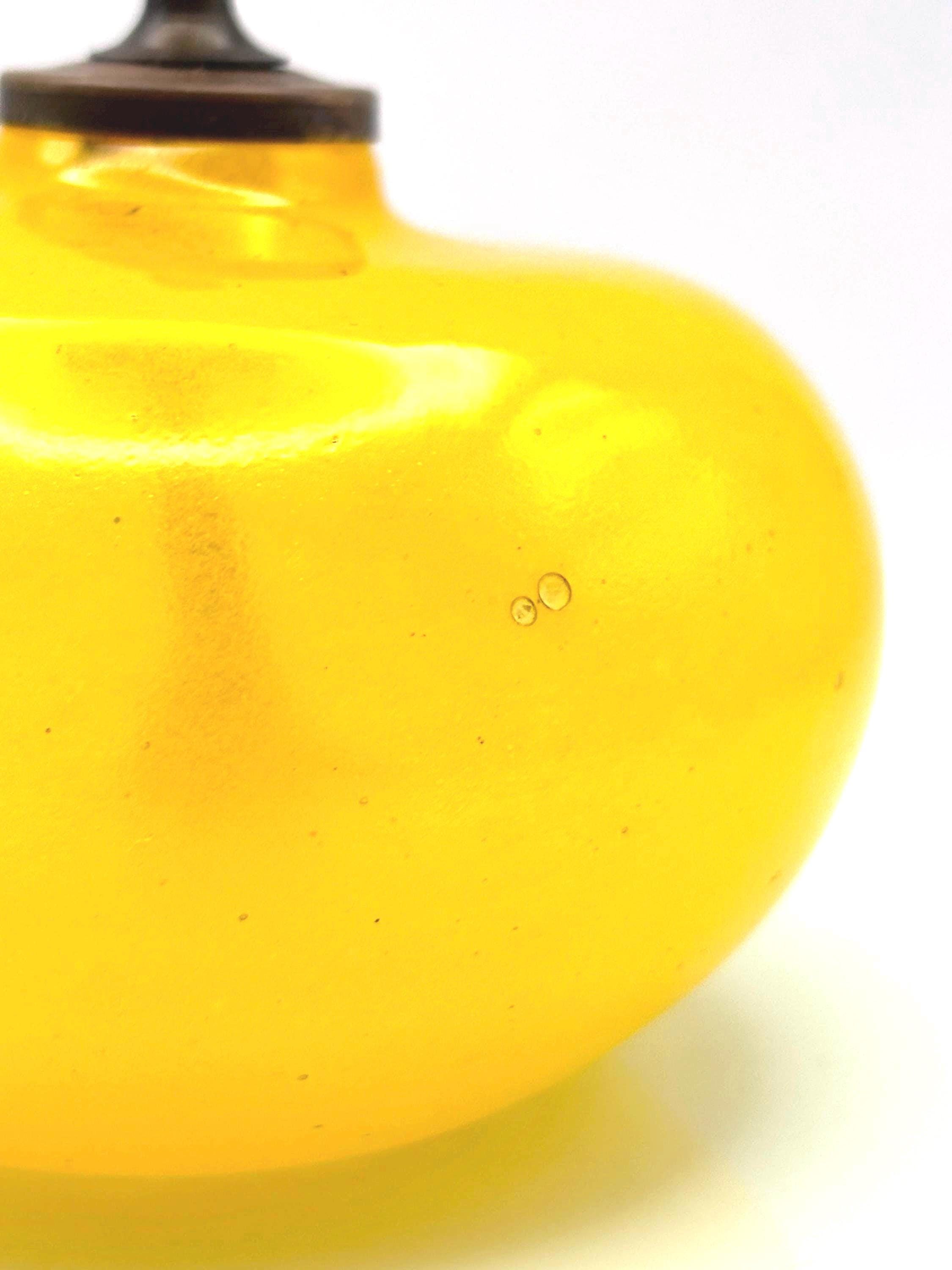 Scandinavian, Glass Candle lantern/ Oil Lamp | Signed