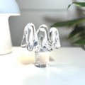 Kosta Boda, Göran Wärff, Sunflower Candle Holder | Swedish Crystal Scandinavian Modern Glass