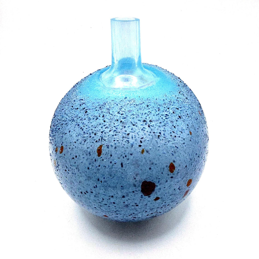 Bertil Vallien, Kosta Boda “Beans” Crystal Vase | Signed Swedish Art Glass