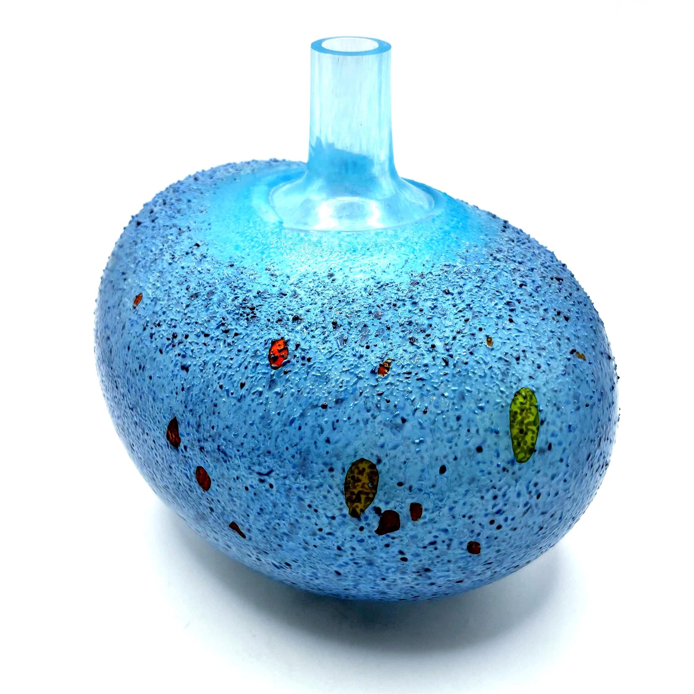 Bertil Vallien, Kosta Boda “Beans” Crystal Vase | Signed Swedish Art Glass