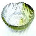 Humppila Art Glass Bowl – Pertti Santalahti Olive Green | Scandinavian Design
