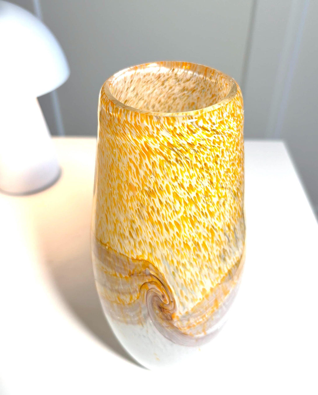 Kosta Boda “Dino” Vase by Kjell Engman | Large Swedish Studio Art Glass Vase