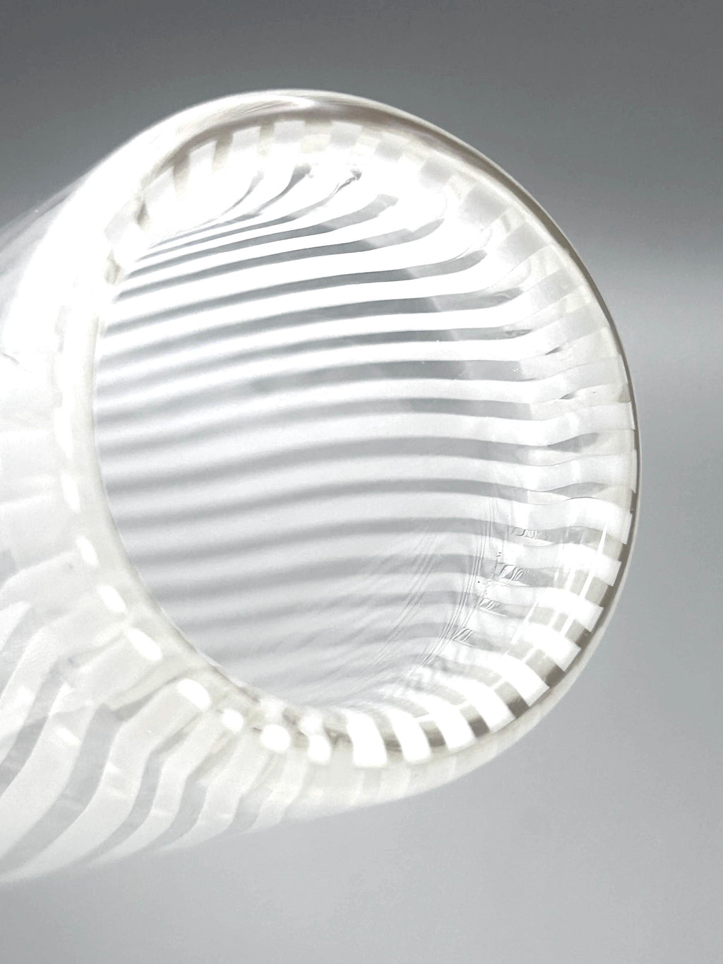 Murano Latticino Vase, Dino Martens Aureliano Toso | Italian Art Glass 31cm