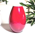 Holmegaard Red Art Glass Vase | Michael Bang Danish Modern Scandinavian Design