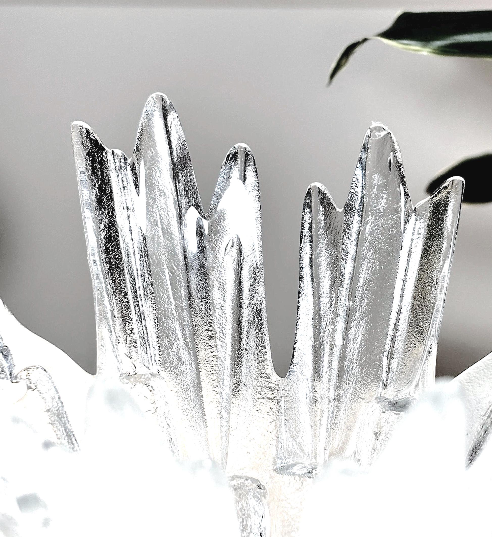Tauno Wirkkala Revontulet Bowl | Vintage Finnish Art Glass | Humppila Finland | Scandinavian Modern Glass Centerpiece