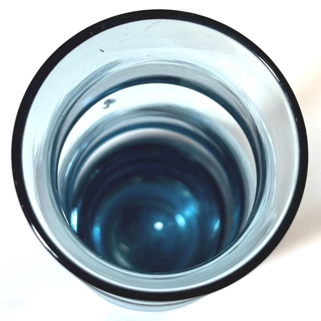 Åseda Glasbruk Bambu BUD Vase  Bo Borgström Blue Art Glass, Mid Century Scandinavian
