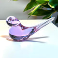 Glashyttan Urshult – Amethyst Purple Glass Sculpture | Swedish Art Glass Bird Figurine