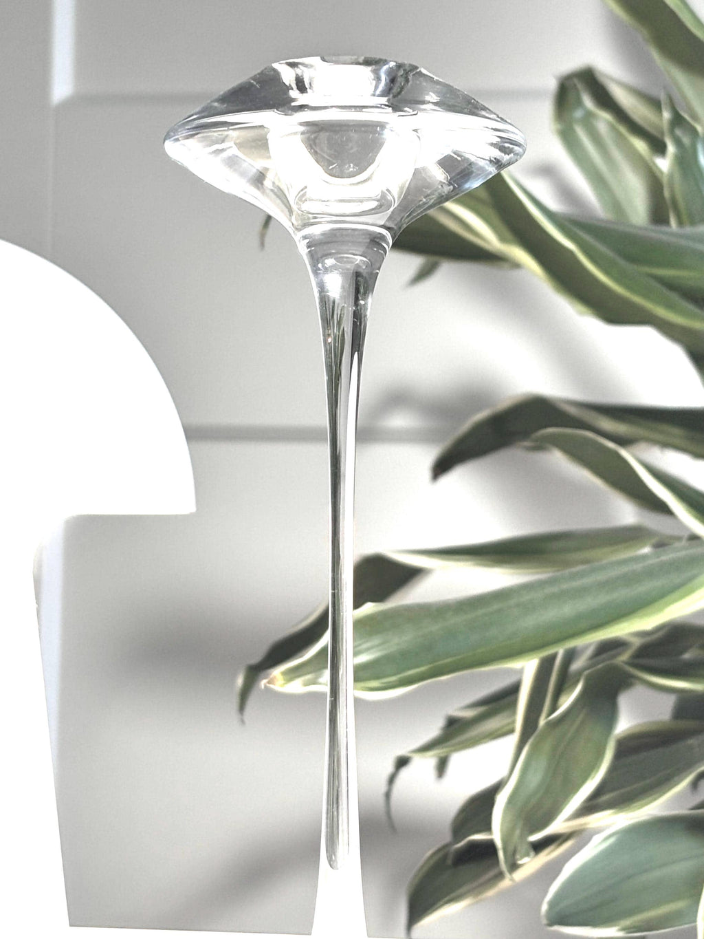 Kosta Boda “Fanfare” Candle Holders Set | Signed Kjell Engman Art Glass