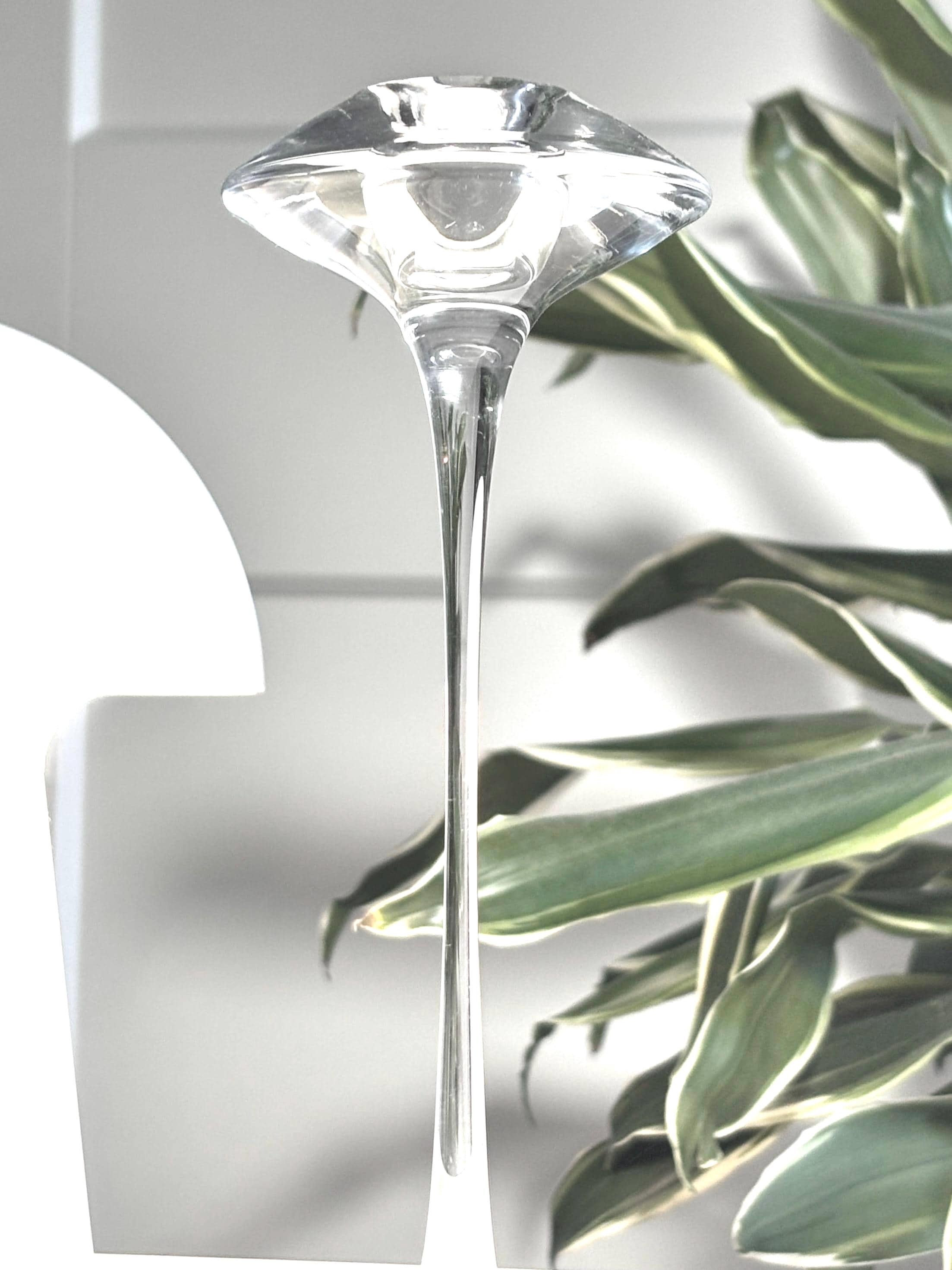 Kosta Boda “Fanfare” Candle Holders Set | Signed Kjell Engman Art Glass