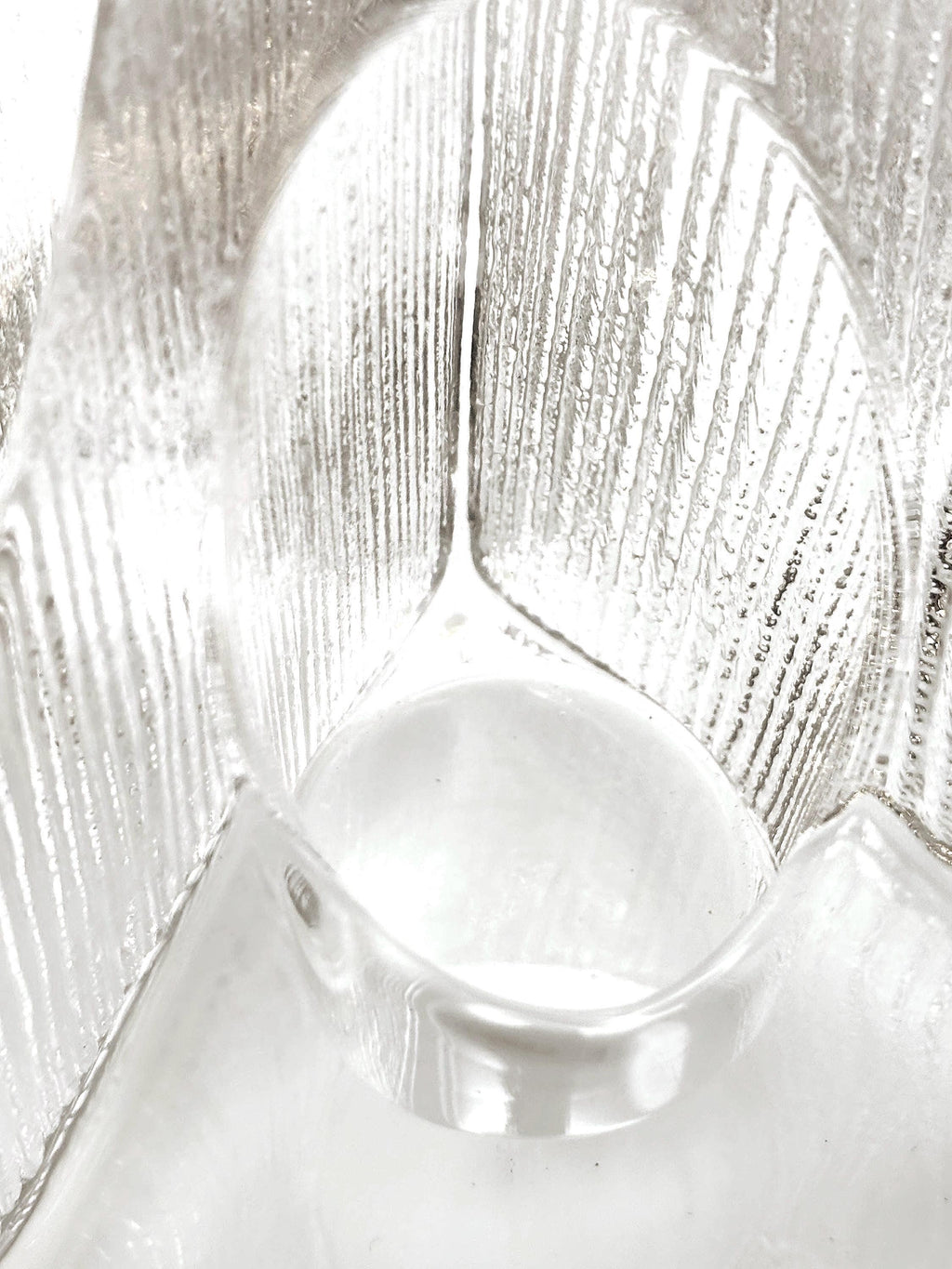 NBRO, Sweden. Scandinavian Crystal Candle Holders  Sculptural Design