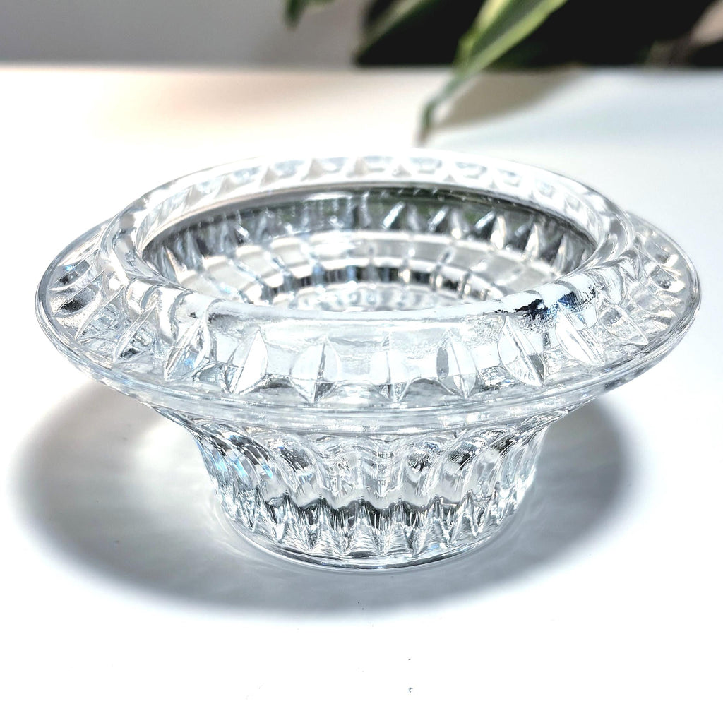 Forever Crystal Candle Holders, Set of 2, Elegant Glass Votive Holders