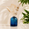 Kosta Boda, Vintage Erik Höglund Blue Bubble Glass Bud vase | Scandinavian Art Glass